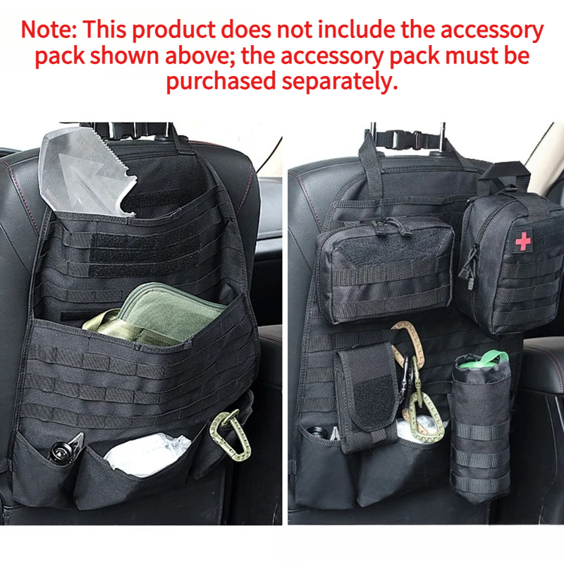 Outdoor Hunting Vehicle - Taktiksel MOLLE Araba Koltuğu Arka Organizeri