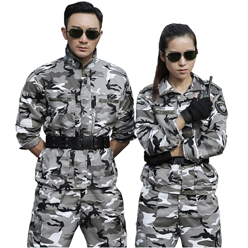 Outdoor Hunting Overalls - Erkek ve kadın kar kamuflaj taktik