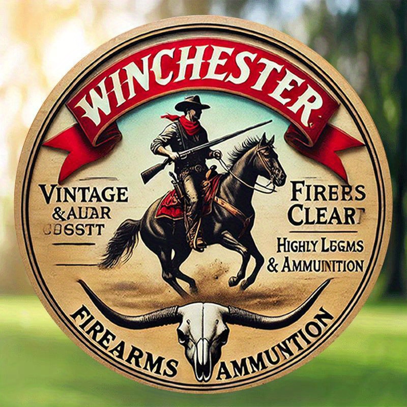 Hunting Outdoor Christmas Decorations - Avcılık temalı duvar dekorasyonu için Winchester