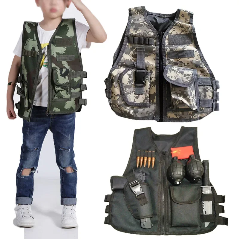 Outdoor Hunting Games For Kids - Hayranları Açık Çocuk Yelek Taktik Erkek