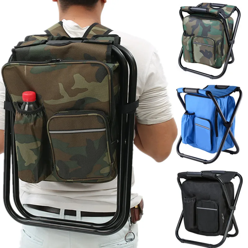 Outdoor Hunting Chair - 2'si 1 Arada Katlanır Balıkçılık Sandalye