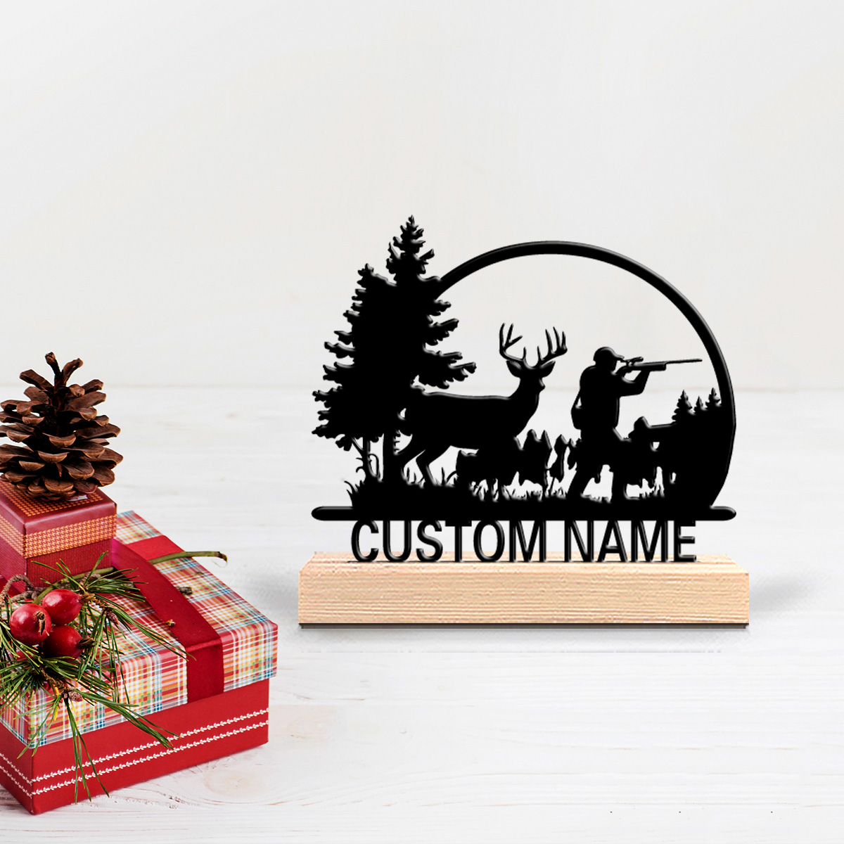 Hunting Outdoor Christmas Decorations - 1 adet Moda kişiselleştirilmiş Özel Avcılar