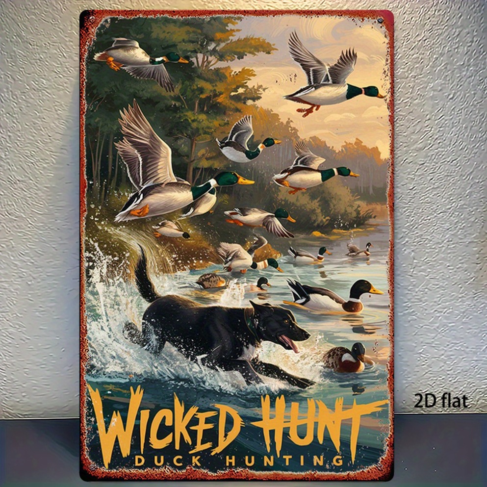 Wildman Hunting & Outdoor Reviews - 2D Düz Vintage Av Tavuğu Metal
