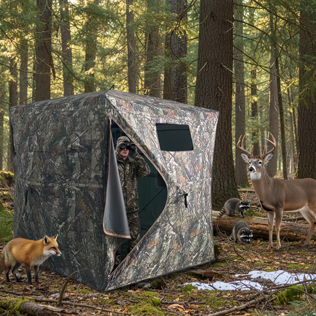 Hunting & Outdoor As - Kamuflajlı Açılır Avcılık Sığınağı Kolay Kurulumlu