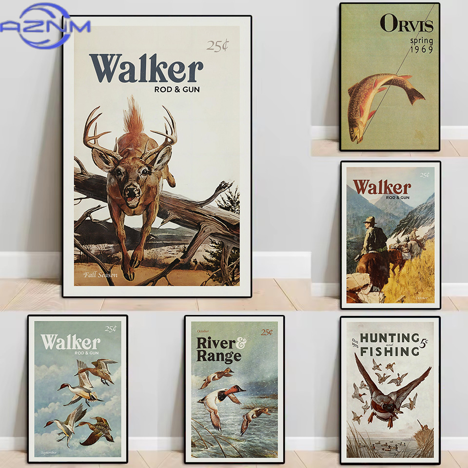 Outdoor Hunting Pictures - AZNM Retro Yaban Hayatı Açık Avcılık