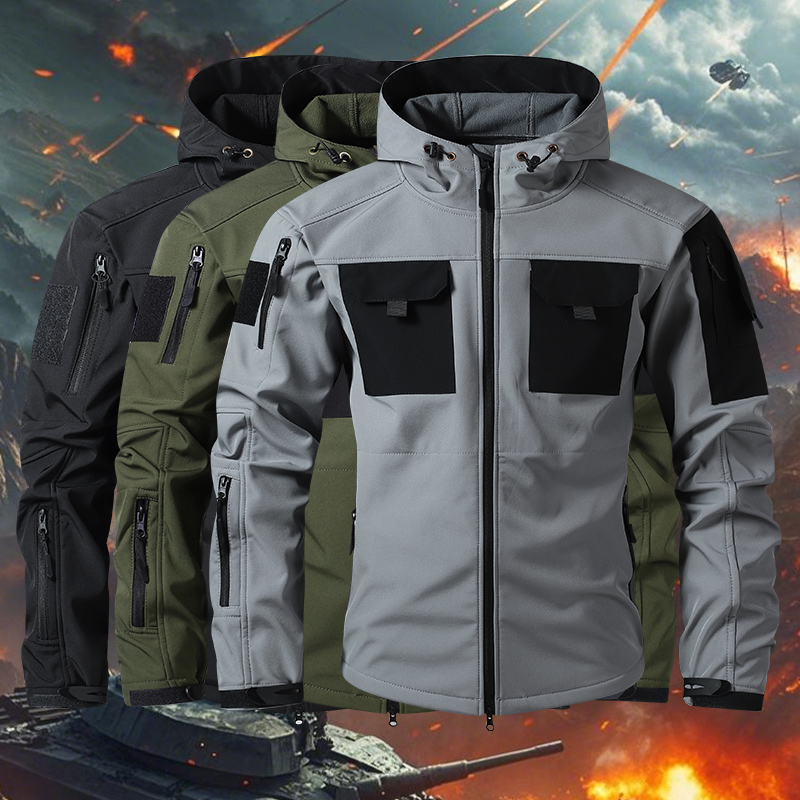 Safari Outdoor Hunting Jackets - Erkek Taktik Softshell Ceketler Su Geçirmez