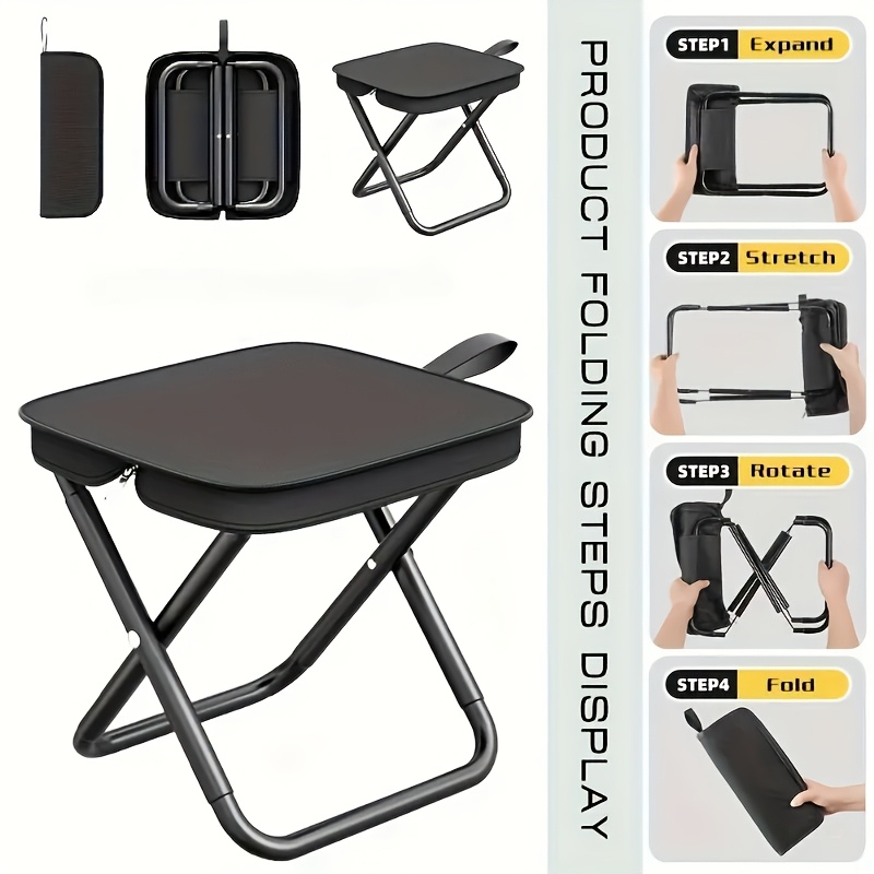 Outdoor Hunting Chair - Taşınabilir Katlanır Tabure Hafif Kamp Sandalyesi