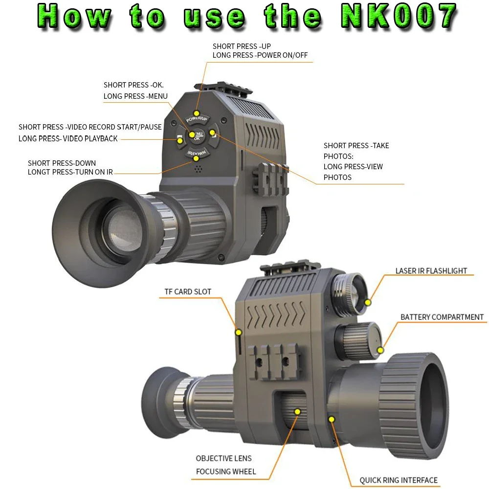 Megaorei NK007plus 200-400M Mo - Outdoor Hunting Digital Night Vision incelemesi ve fiyatı