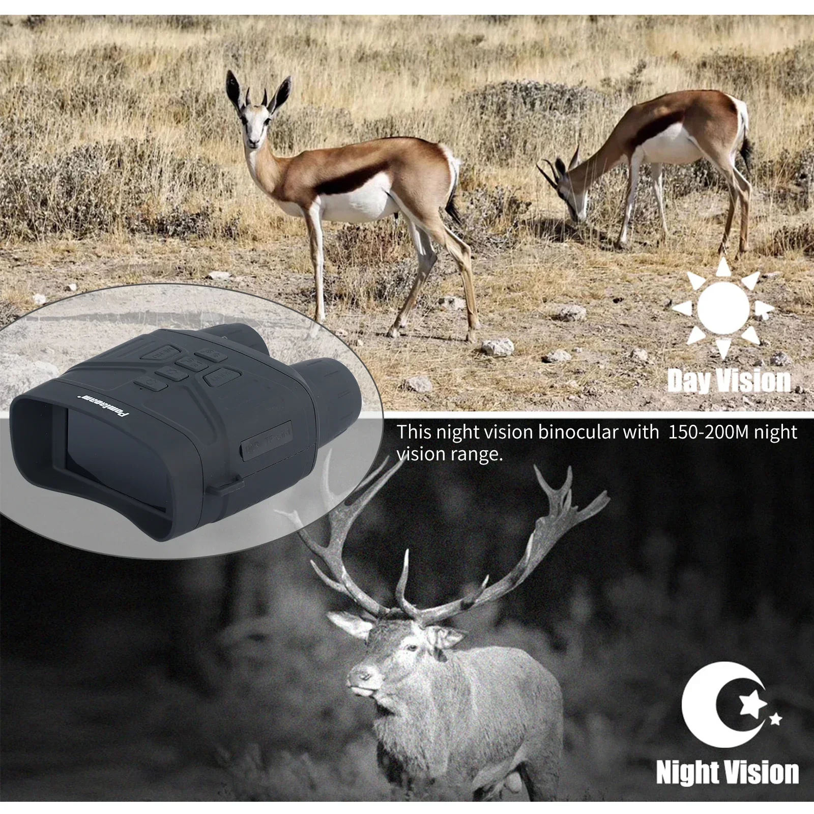 12 Megapiksel Kızılötesi Dürbü - Outdoor Hunting Digital Night Vision incelemesi ve fiyatı