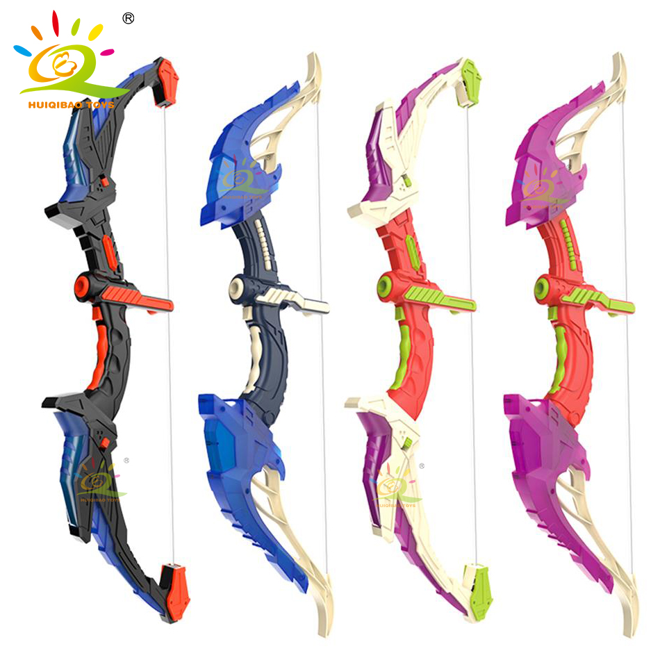 Çocuk yay ve ok LED ışık Up ok - Outdoor Hunting Games For Kids incelemesi ve fiyatı