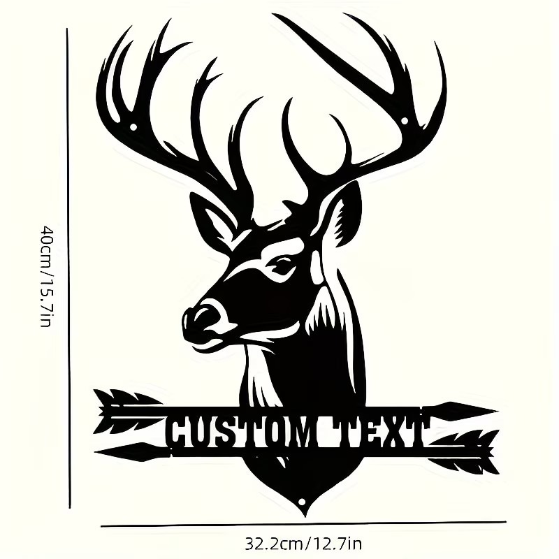 Özel Geyik Başı Metal Duvar Sa - Hunting Outdoor Christmas Decorations incelemesi ve fiyatı