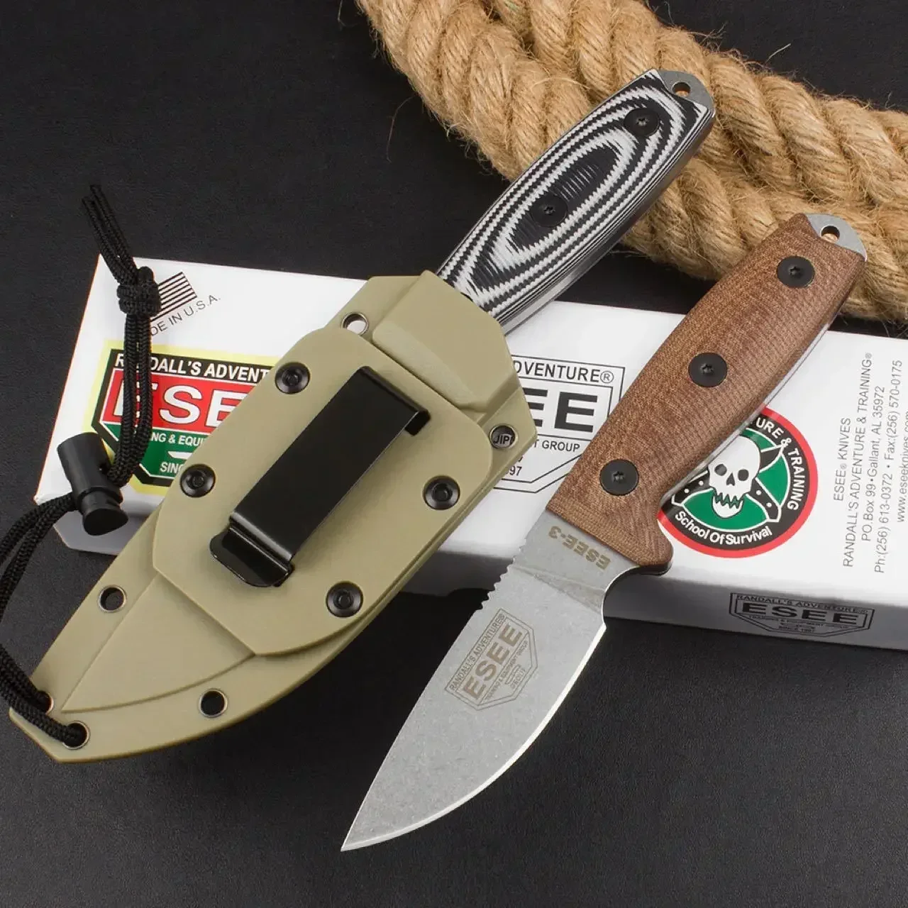 Sabit Namlulu Bıçak ESEE-3 Row - Knife Hunting Fixed Blade incelemesi ve fiyatı