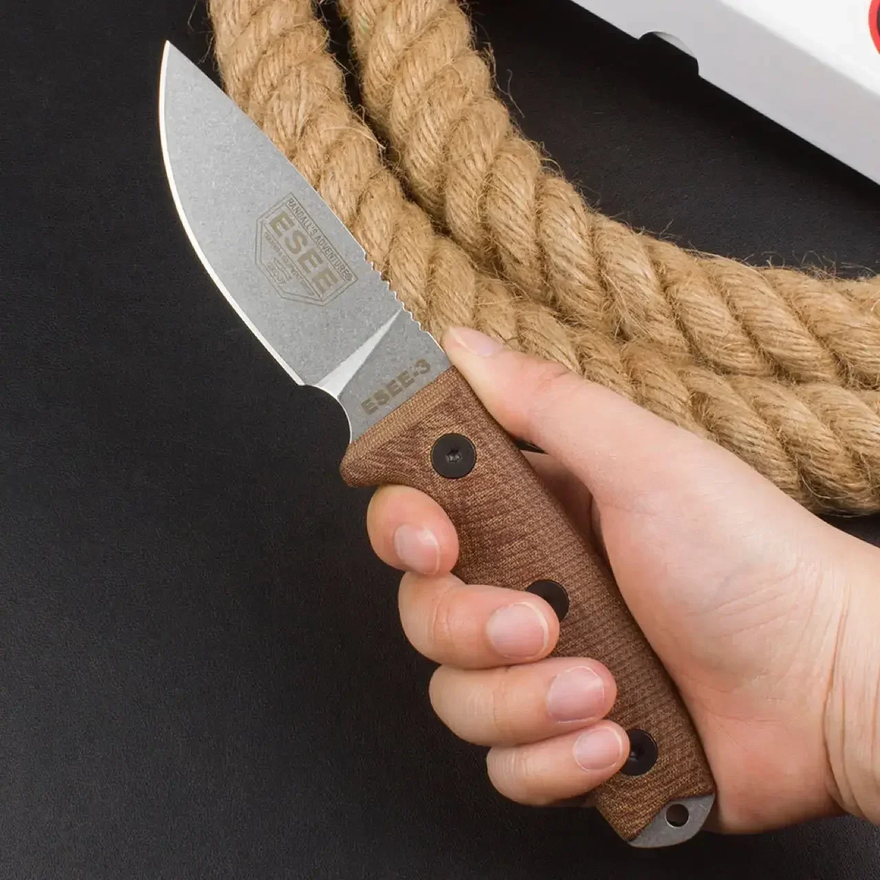 Sabit Namlulu Bıçak ESEE-3 Row - Knife Hunting Fixed Blade incelemesi ve fiyatı