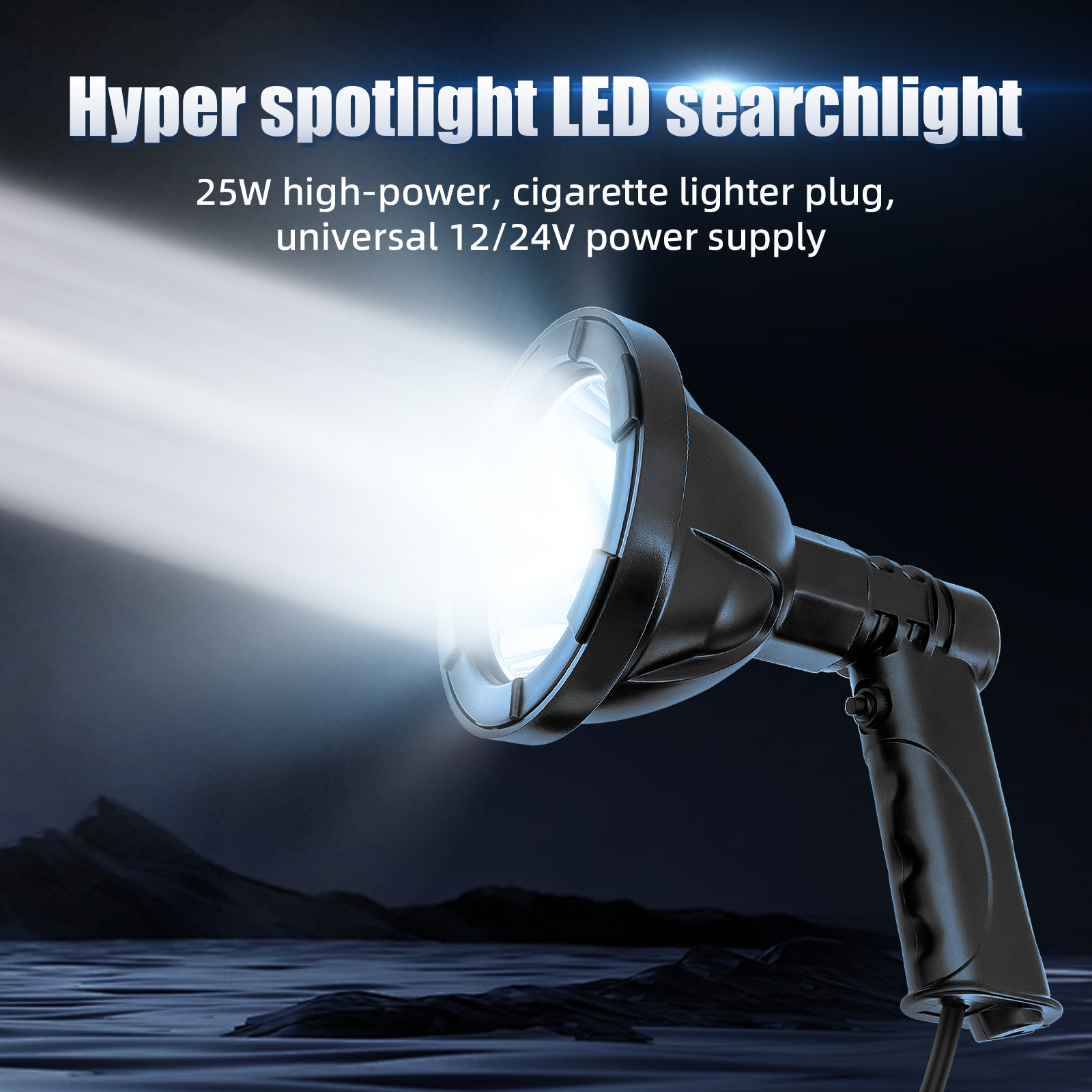 100W 4 inç yüksek güç el ışık  - Outdoor Hunting Vehicle incelemesi ve fiyatı