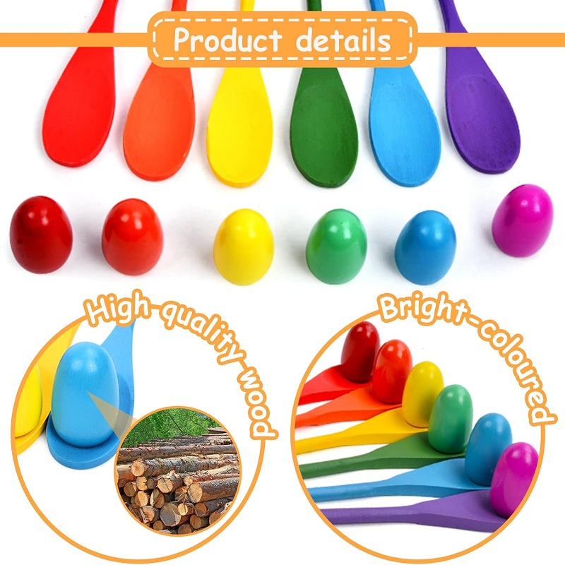 6 adet ahşap yumurta kaşık yar - Outdoor Hunting Games For Kids incelemesi ve fiyatı