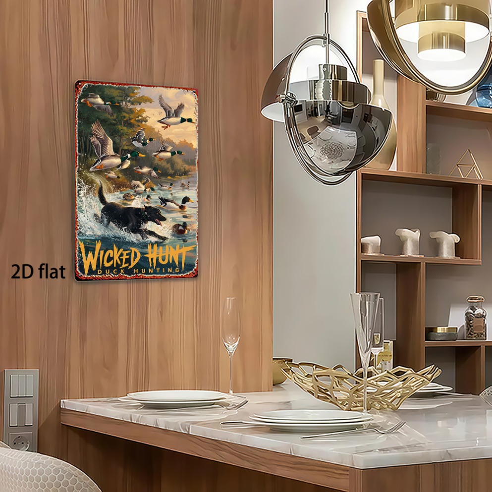 2D Düz Vintage Av Tavuğu Metal - Wildman Hunting & Outdoor Reviews incelemesi ve fiyatı